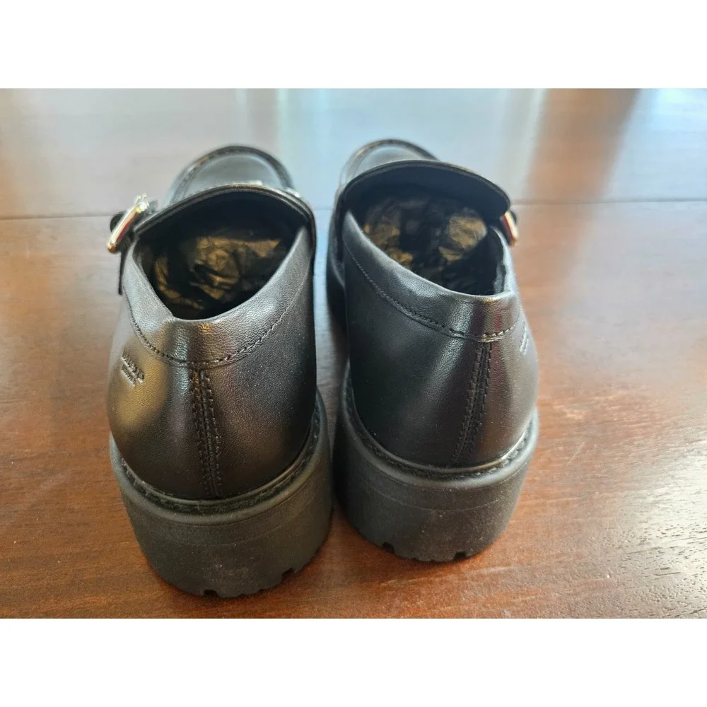 VAGABOND Shoemakers Cosmo 2.0 Women's Black Loafers Buckle EU 38, US 7.5-8, New
